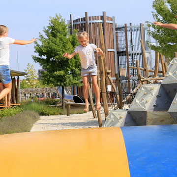 Children's playground and sports grounds in the area of the exhibition centre Floria in Kroměříž