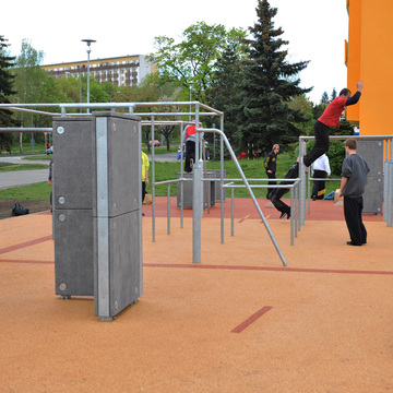 Opening of parkour playground FLUX